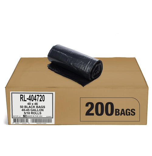 BLACK CAN LINER 40X46 45G 1.5MlL 20-5CT