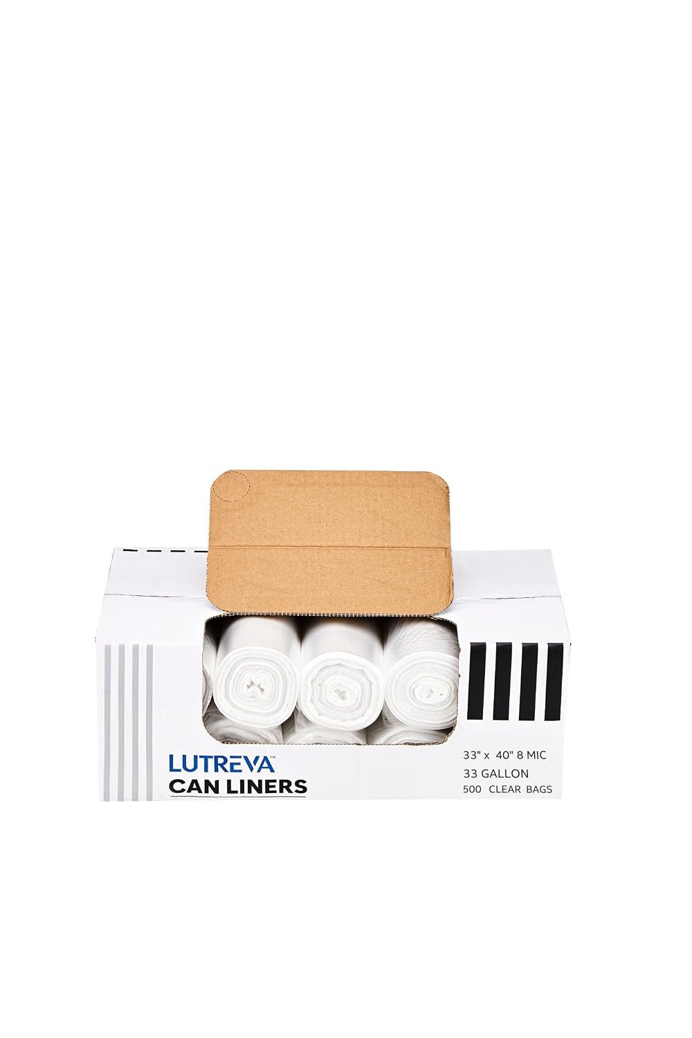 CLEAR CAN LINER 33X40 16MIC 33G 25-10CT