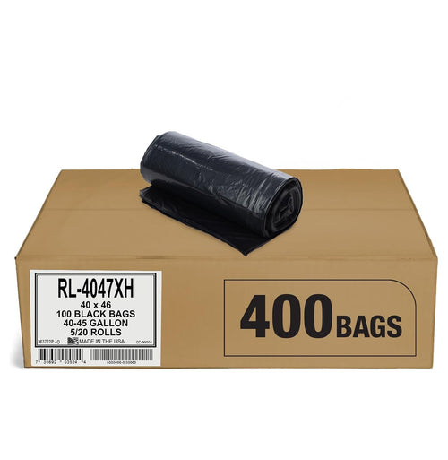 BLACK CAN LINER 40X46 45G 1.2MlL 20-5CT