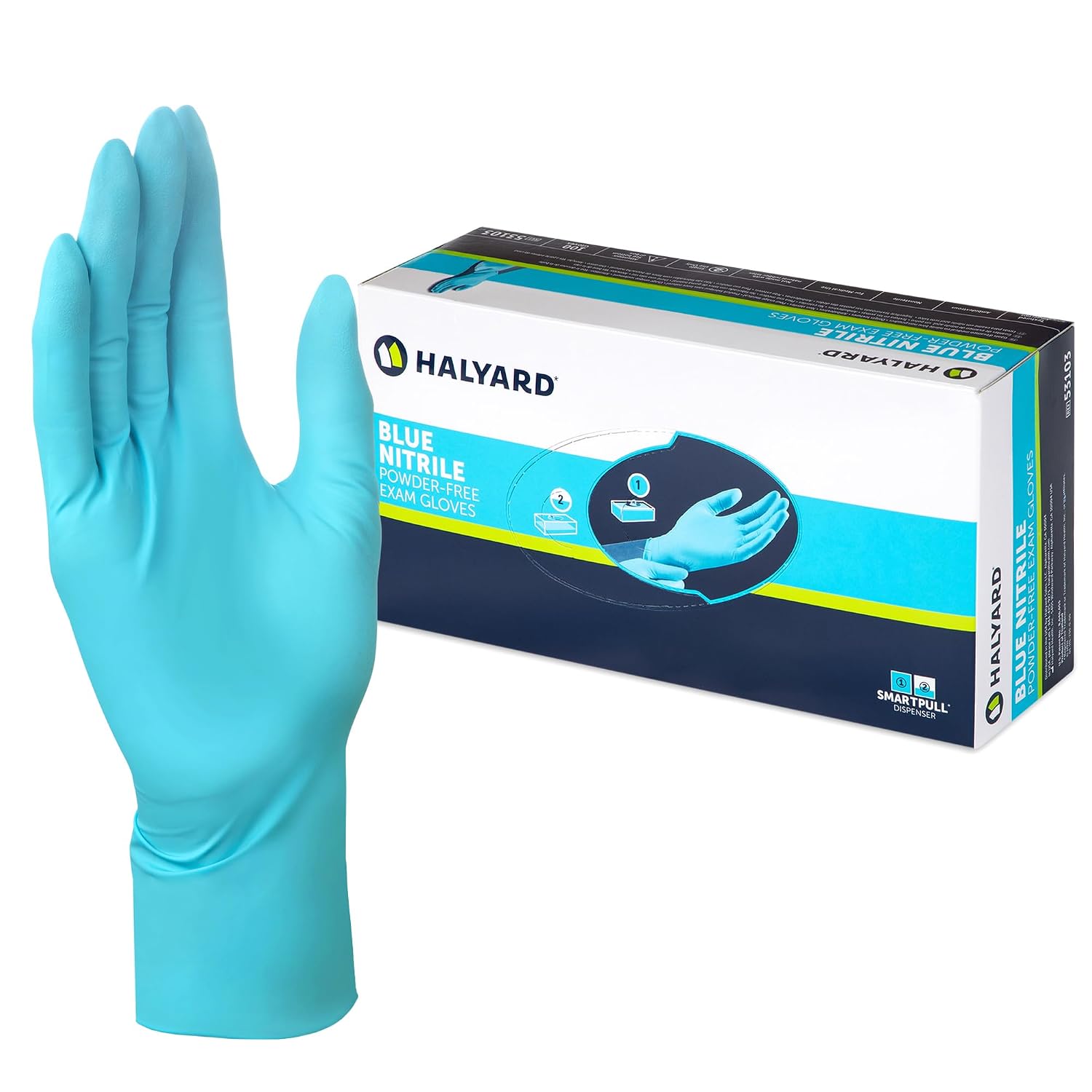 Nitrile Blue PF Indus "M" 100Pcs/Pk