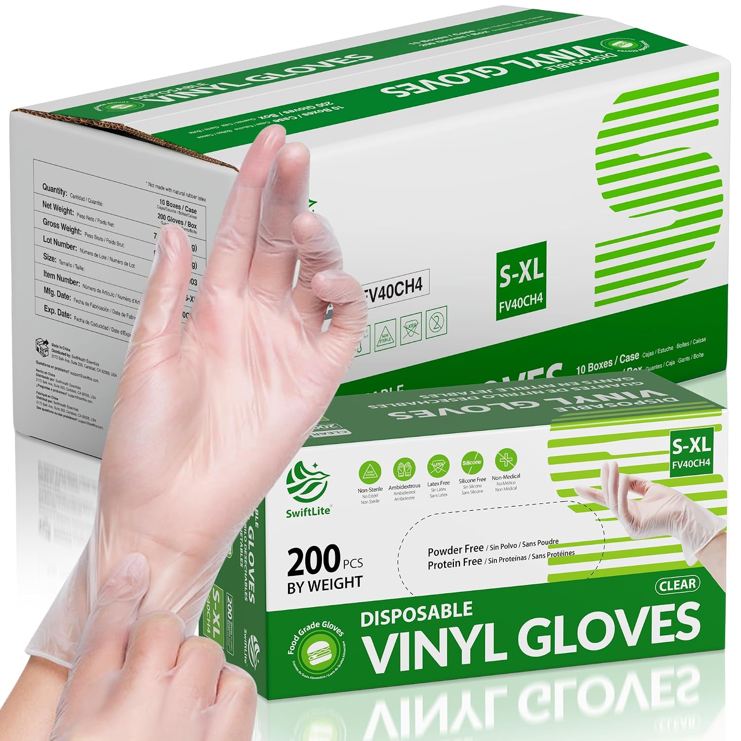 LIFE GUARD SMALL POLY GLOVES 500/20CT