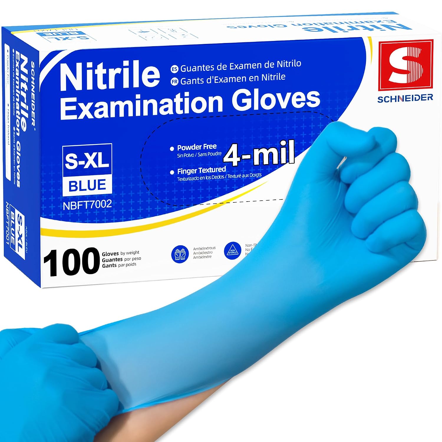 Nitrile Blue PF Indus "S" 10-100Pc/Cs