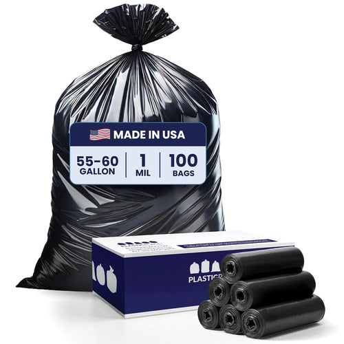 BLACK CAN LINER 36X58 55G 1.2MIL 20-5CT